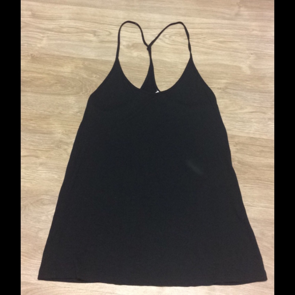Black spaghetti strap top